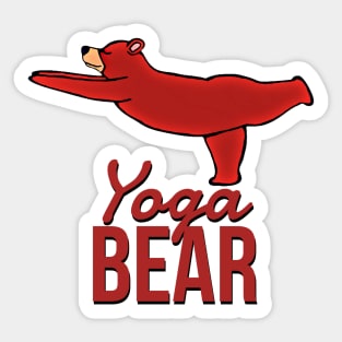 Yoga Bear Sticker